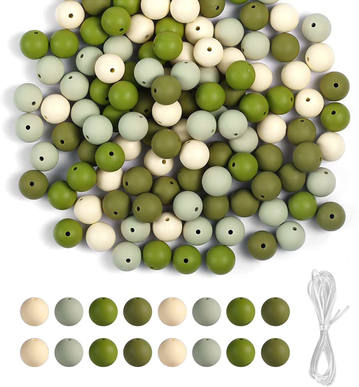 Wholesale Candy Color Round Silicone Beads